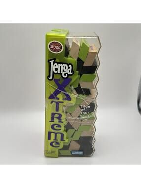 Jenga Extreme Xtreme Parker Brothers Wood Block Stacking Game 2003 Family Game